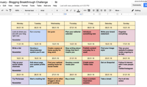 Creating a Blog Editorial Calendar